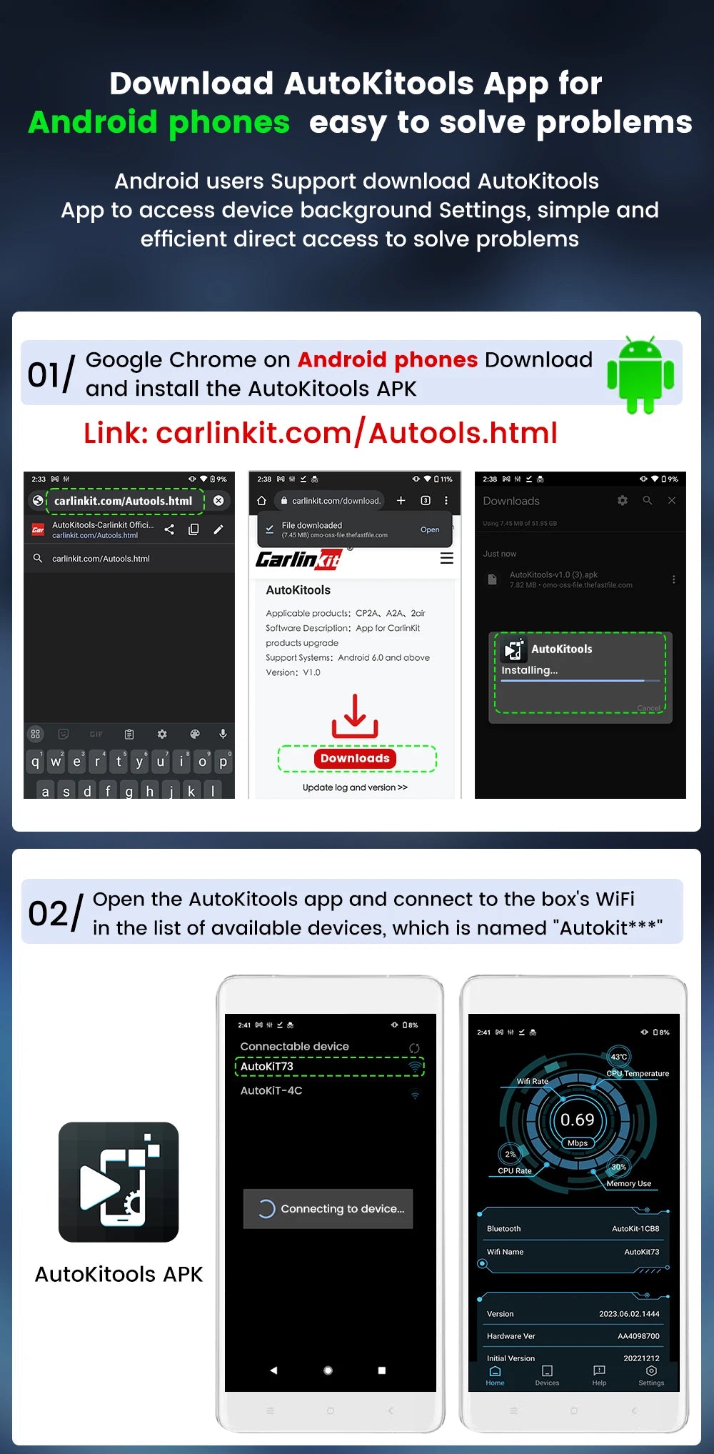 Carlinkit 5 2air Wireless CarPlay Android Auto Wireless Box 2in 1 Adapter 2-Channel Work Waze Spotify 5.8Ghz WiFi BT5.0 Siri GPS