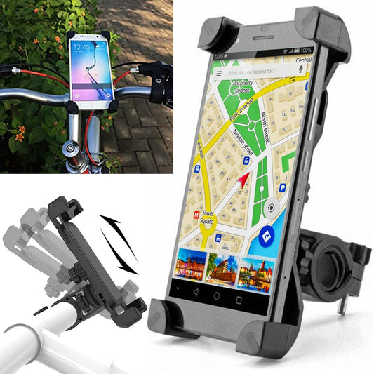 Support de téléphone pour moto, Anti-secouement et Stable, support de vélo avec Rotation à 360 °, support de téléphone mécanique pour vélo - NEW COLLECTION EXPRESS