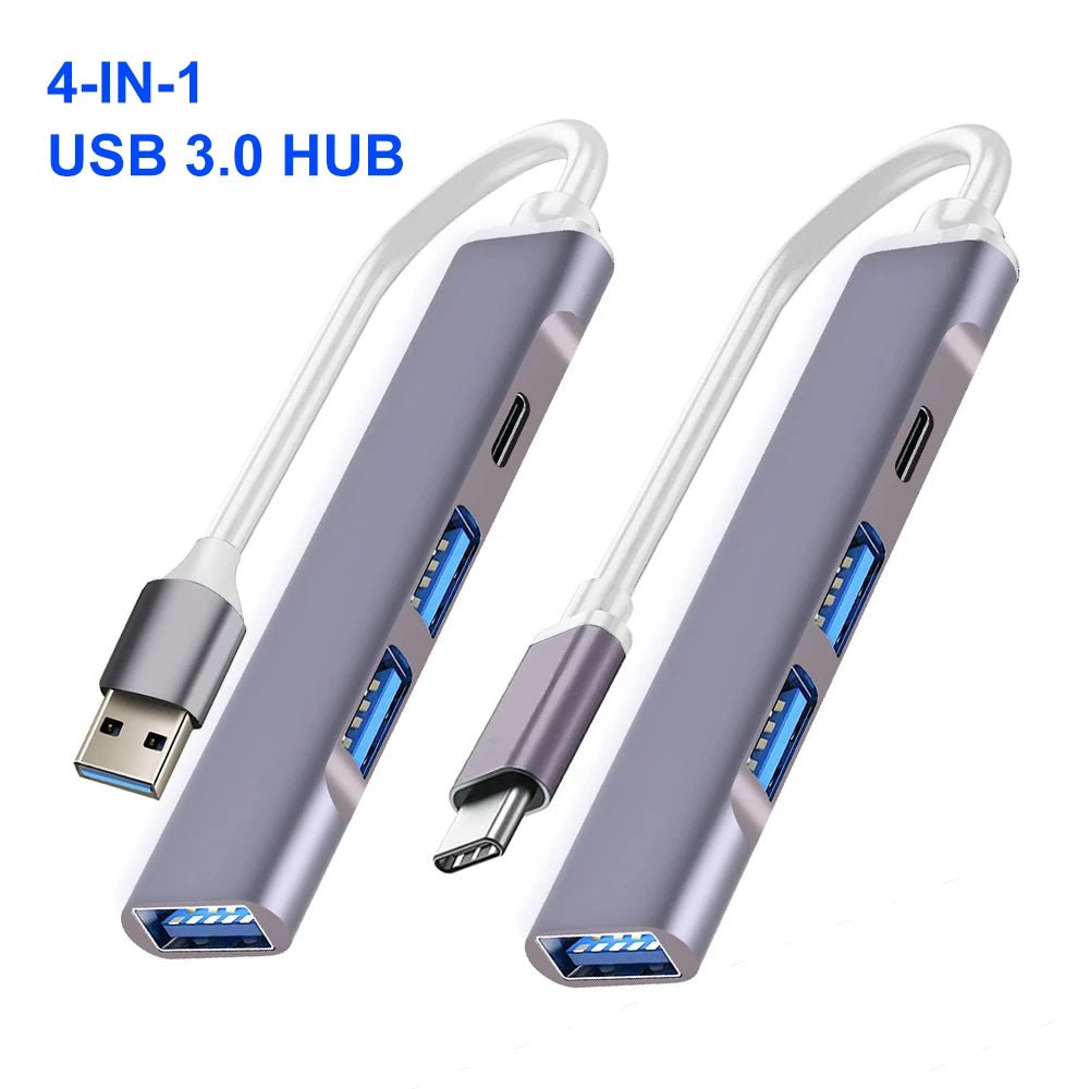 USB 3.0 HUB TYPE - C HUB Multi USB Splitter 5Gbps High Speed Data Transmission HUB USB 3.0 OTG Adapter for Macbook PC Accessories - NEW COLLECTION EXPRESS