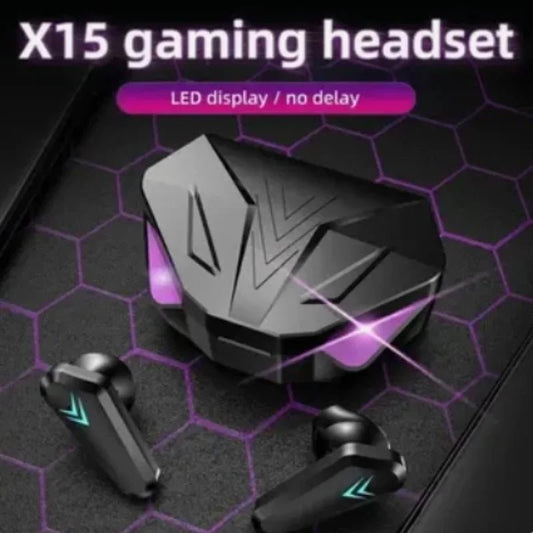 X15 TWS Wireless Bluetooth Headset LED Display Gamer Earbuds with Mic Wireless Headphones Noise Cancelling Bluetooth Earphones - NEW COLLECTION EXPRESS